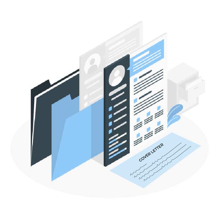 Biofie Cover Letter Illustration - Craft Impactful Cover Letters for Job Applications