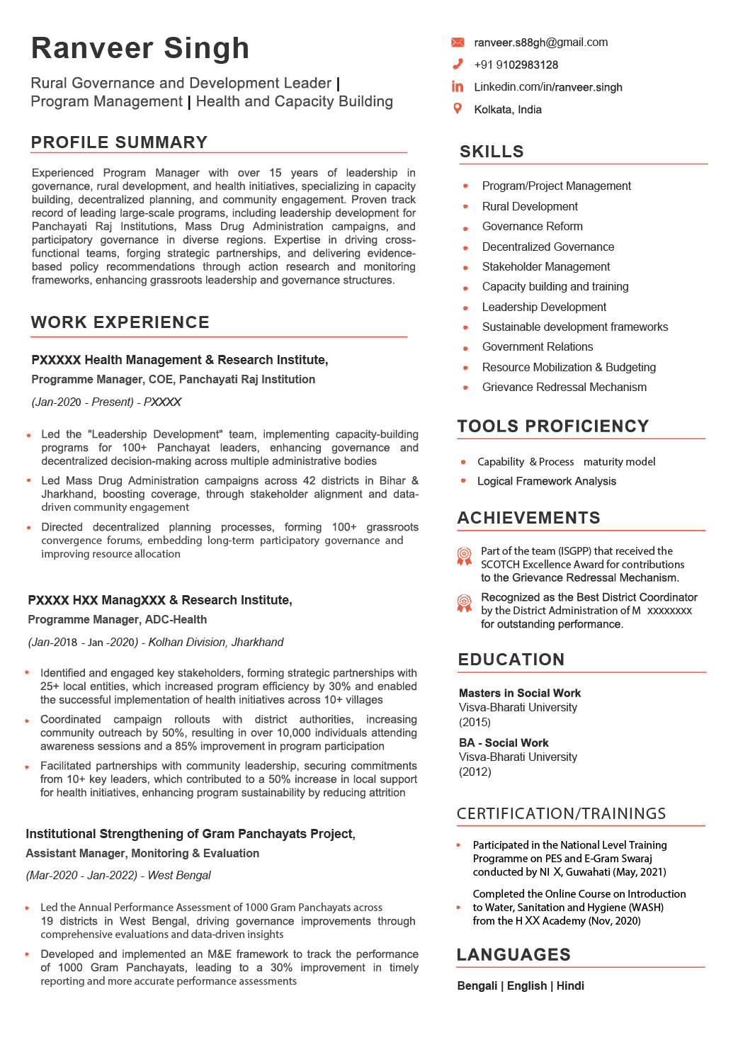 Essence - A clean and elegant resume template for refined professionals